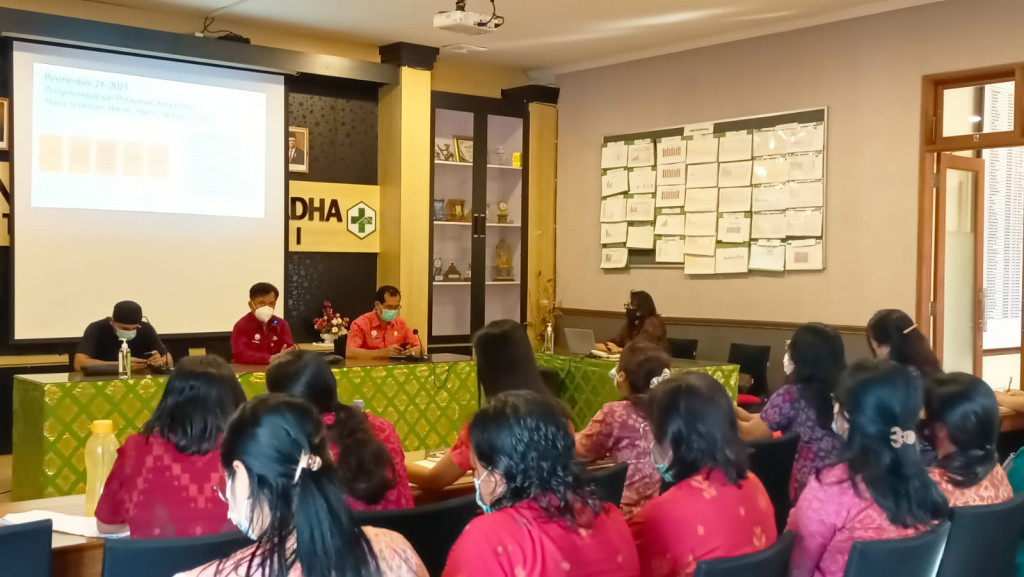 Dinas Kesehatan Kabupaten Badung melaksanakan Pembinaan pelayanan ANC,persalinan,PNC,bayi di UPTD Puskesmas Mengwi I.